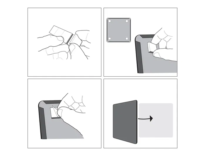 Nobo Pizarra Magnética Blanca para el Hogar 360x360 mm