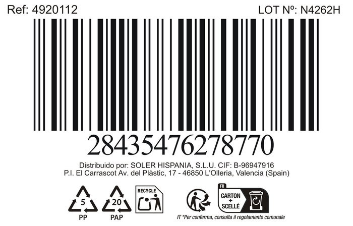 La Mediterranea Mug 330 cc Azul "Almudena" Md (36 Unidades)
