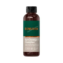BONUSAN Synomega 3 Complex Emulsión Líquida 250ml - Omega 3, Colina y Vitamina D para el Sistema Inmunitario