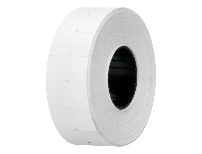 Q-connect KF00712 Etiquetas Blanca 21x12 mm Lisa Rollo 1000 Etiquetas para Etiquetadora