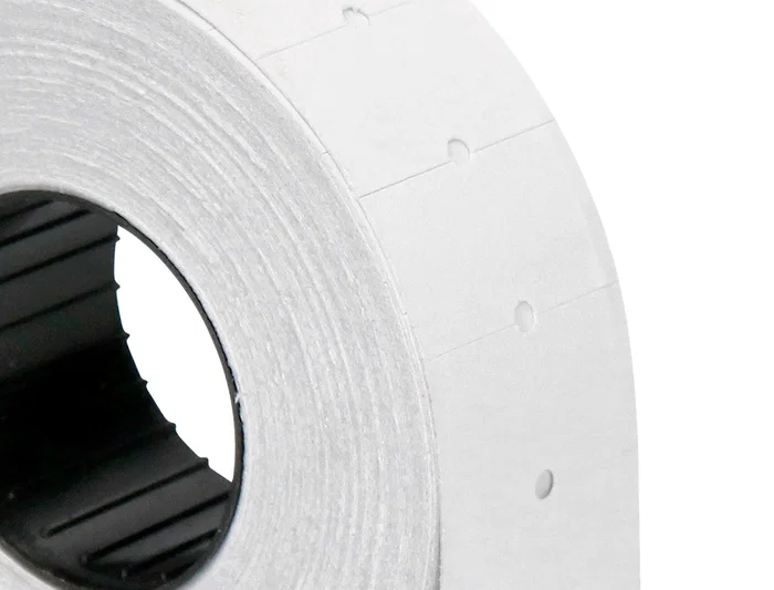 Q-connect KF00712 Etiquetas Blanca 21x12 mm Lisa Rollo 1000 Etiquetas para Etiquetadora