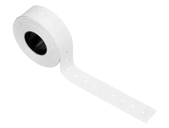 Q-connect KF00712 Etiquetas Blanca 21x12 mm Lisa Rollo 1000 Etiquetas para Etiquetadora