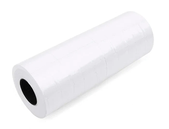 Q-connect KF00712 Etiquetas Blanca 21x12 mm Lisa Rollo 1000 Etiquetas para Etiquetadora