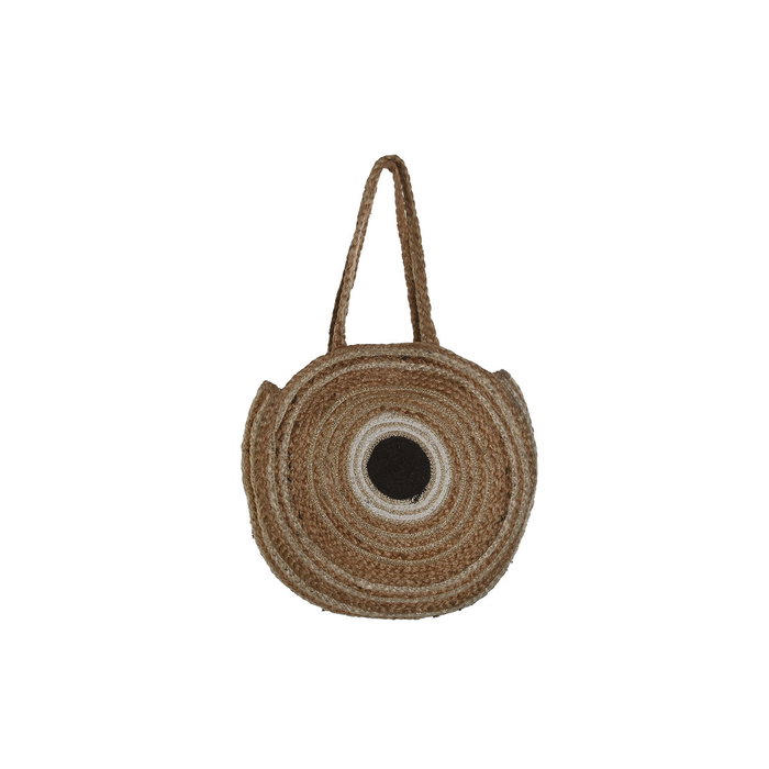 DKD Home Decor Bolso Mediterraneo Crema Marron Yute Polyester 2 Unidades 11 x 36 x 36 cm DKD Home Decor Bolso Mediterraneo Crema Marron Yute Polyester 2 Unidades 11 x 36 x 36 cm