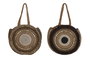 DKD Home Decor Bolso de Yute Surtido de 2 Unidades Crema y Marrón