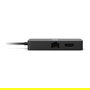 Microsoft USB-C Travel Hub Surface Accesorio, Hub de Viaje USB-C Negro con HDMI 2.0, VGA, USB-A, USB-C (3.2 Gen 2), 2m Cable, Compatible con Surface, Windows, Mac