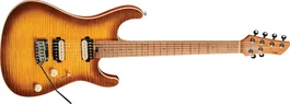 EKO Guitarra Eléctrica Fire 401 Aurora Sunburst - 6 Cuerdas, Pastillas Humbucker, Escala Corta 628mm, Cuerpo Paulownia, Funda