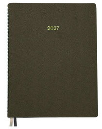 Dohe Agenda Anual Zenith Wire-O Polipiel Marrón 210x280mm