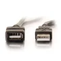 C2G 52107 Alargador Cable USB 2.0, USB-A Macho a USB-A Hembra, 2 metros, Apantallado, Compatible con PC y Mac