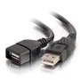 C2G 52107 Alargador Cable USB 2.0, USB-A Macho a USB-A Hembra, 2 metros, Apantallado, Compatible con PC y Mac