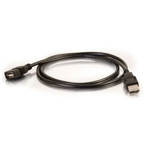 C2G 52107 Alargador Cable USB 2.0, USB-A Macho a USB-A Hembra, 2 metros, Apantallado, Compatible con PC y Mac