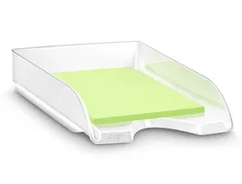 Cep Bandeja para Sobremesa, Plástico, Blanca, 257x348x66 mm, Apta para Documentos A4, Apilable