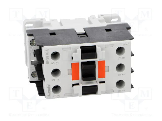 LOVATO ELECTRIC Contactor BF 3-polar 38A 24VAC