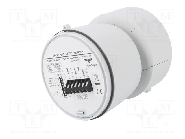 AUER SIGNAL ES1 Sirena de Sonido 24VDC Blanco