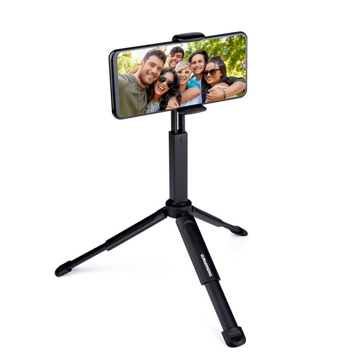 Grundig Soporte trípode para smartphone con rotación 360° Grundig Soporte trípode para smartphone con rotación 360°