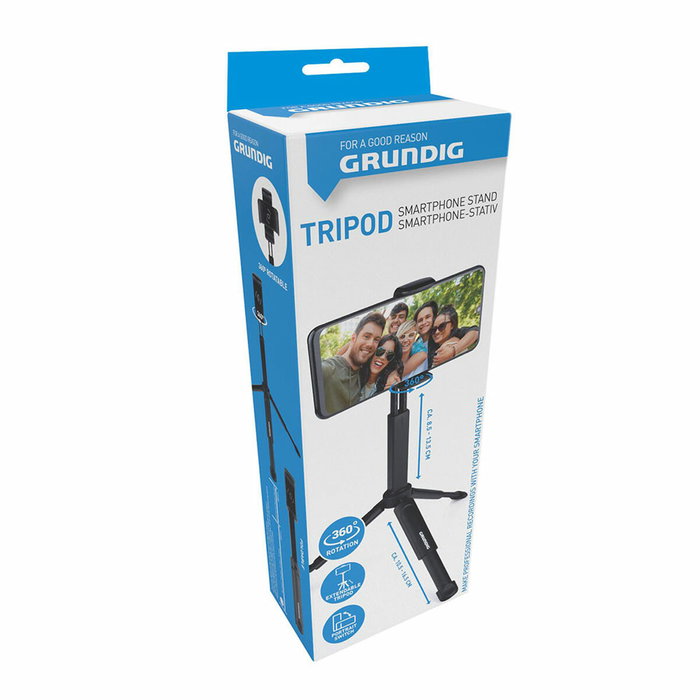 Grundig Soporte trípode para smartphone con rotación 360° Grundig Soporte trípode para smartphone con rotación 360°