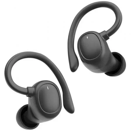 Auriculares Muvit Io Smart True Wireless Sport Enc con Estuche de Carga, Autonomía 6h, Negro