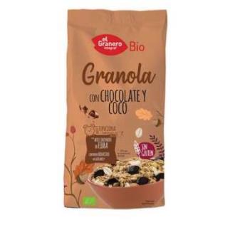 EL GRANERO Granola con Chocolate y Coco Bio sin Gluten 350g EL GRANERO Granola con Chocolate y Coco Bio sin Gluten 350g
