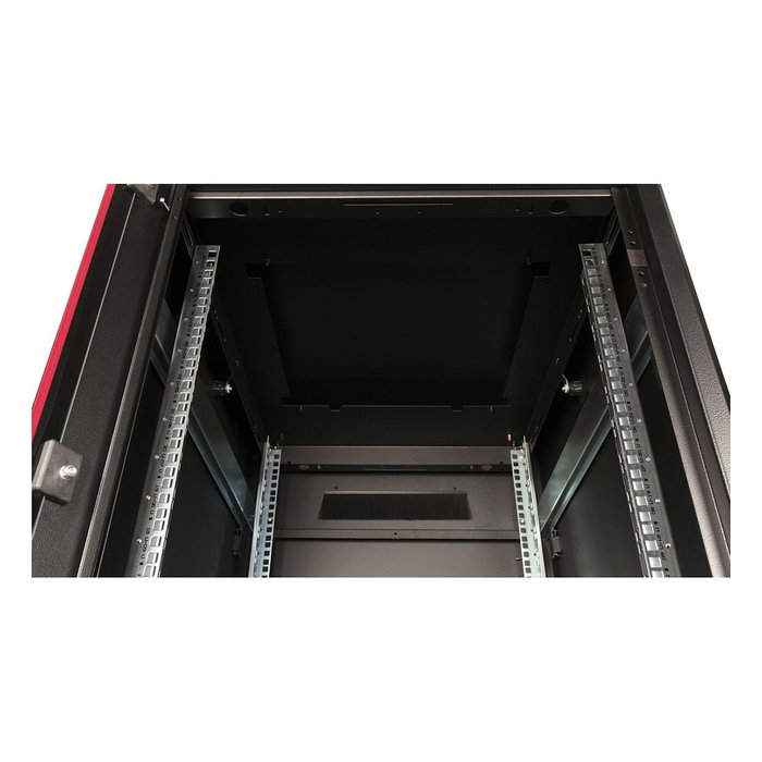 ROLINE 26.21.0222 Rack de red de 19 pulgadas 26U, 600x800 mm (An x Pr), puerta de cristal negro, capacidad de carga 600 kg