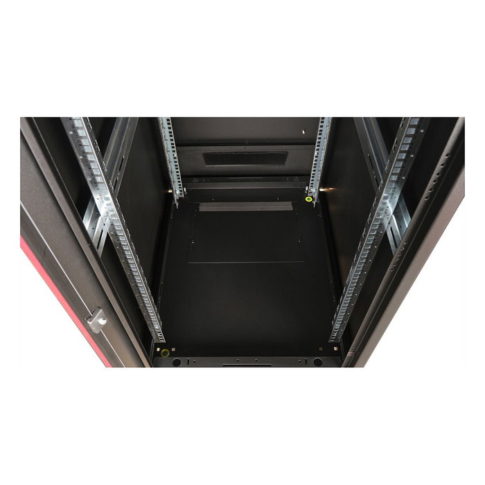 ROLINE 26.21.0222 Rack de red de 19 pulgadas 26U, 600x800 mm (An x Pr), puerta de cristal negro, capacidad de carga 600 kg