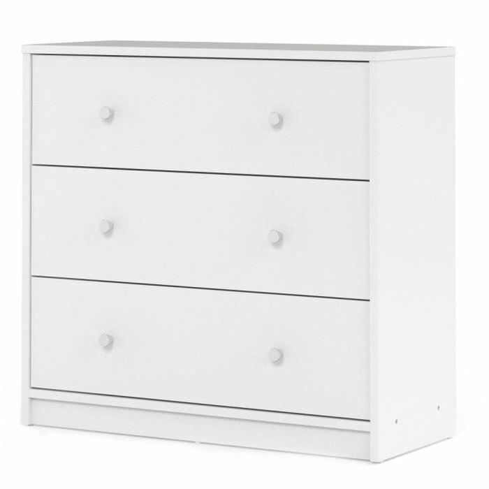 TYYLIKÄS Cómoda para dormitorio blanca L 72 cm