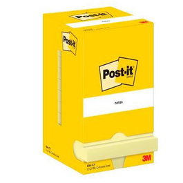 Post-It Bloc Notas Adhesivas 654 76x76 Canary Yellow Paquete 12 Ud