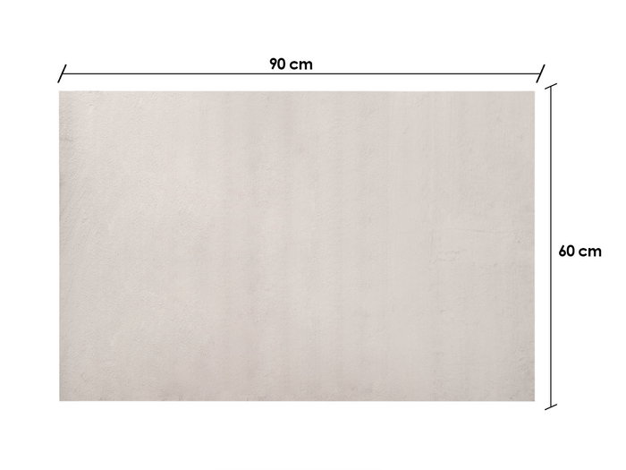 Giftdecor Alfombra Soft Gris Claro 60x90cm Poliester (Set de 12)