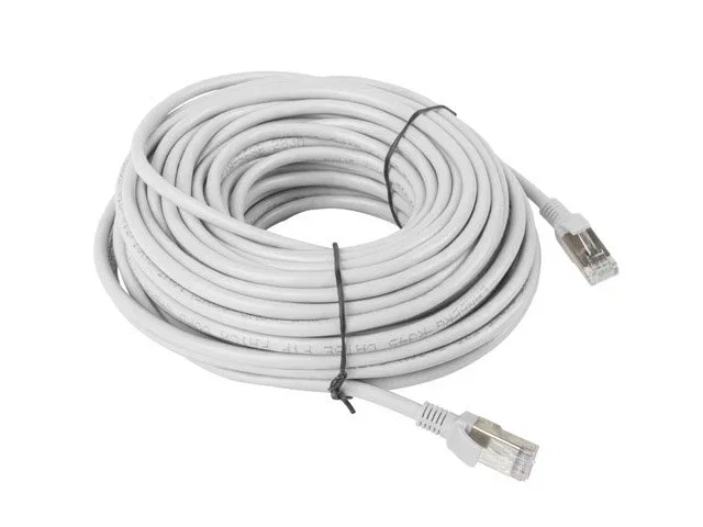Lanberg Cable de Red RJ45 Cat6 UTP 20 m Gris para Internet y Redes PCU6-10CC-2000-S