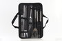 DKD Home Decor Barbacoa Terraza Y Jardin Negro Plateado 39 x 11.5 x 5 cm Set de 10
