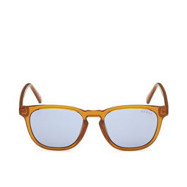 GUESS GU8293 44V Gafas de Sol para Adultos Redondas Montura Naranja con Cristales Azules 49 mm