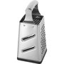 Gefu Grato Rallador de Caja de Acero Inoxidable con Tapa de Recolección de Alimentos silver/black