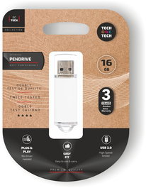 Tech One Tech Memoria USB Basic White Pendrive 16 GB Tipo A USB 2.0