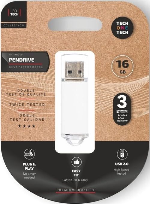 Tech One Tech Memoria USB Basic 16 GB Blanco