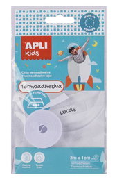 APLI Cinta termoadhesiva blanca para marcar tejidos 10 mm x 3 m