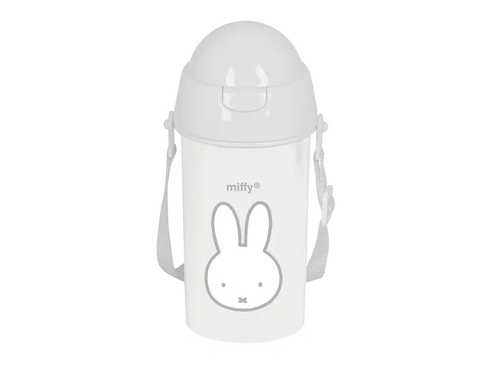 Safta Botella Miffy con Apertura Automática y Pajita 500ml Menta Safta Botella Miffy con Apertura Automática y Pajita 500ml Menta