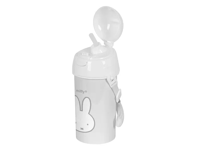 Safta Botella Miffy con Apertura Automática y Pajita 500ml Menta Safta Botella Miffy con Apertura Automática y Pajita 500ml Menta