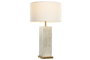 DKD Home Decor India lamps 1c25 Lámpara Sobremesa Beige Dorado Laton Hueso 40.5 x 54 x 40.5 cm