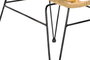 DKD Home Decor Silla Terraza Y Jardin Marron Claro Negro Ratan Sintetico Hierro Galvanizado 62 x 81 x 57 cm (2 Unidades)