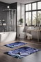 Mijölnir CT-5300 Juego de Alfombrillas de Baño de 2 Piezas, Poliéster, Antideslizante, Antibacteriano, 40x60cm y 60x100cm