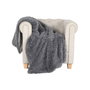 DKD Home Decor Manta de Sofá Gris 130x170 cm 800 GSM