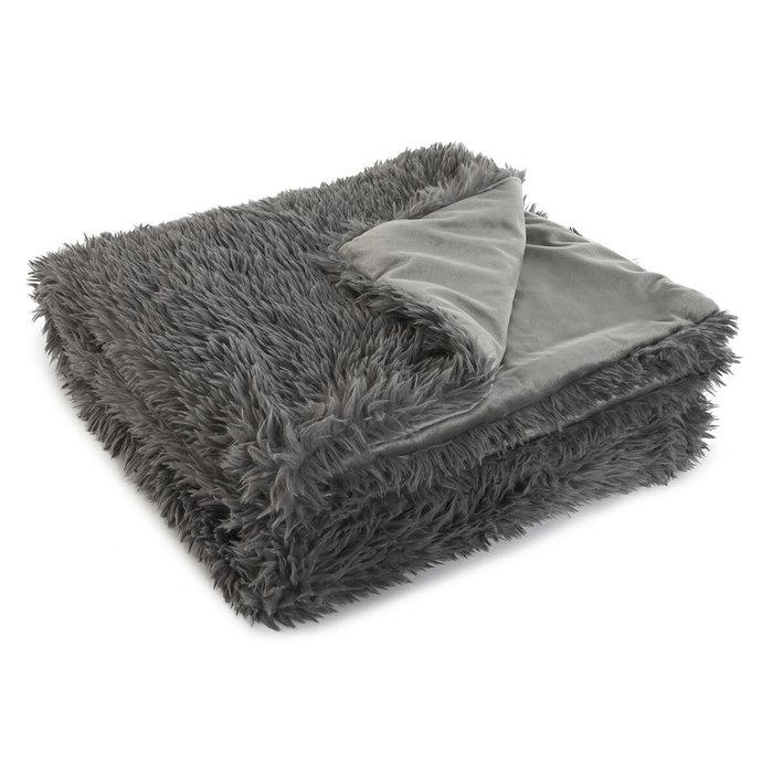 DKD Home Decor Manta de Sofá Gris 130x170 cm 800 GSM