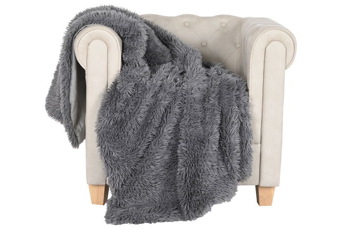 DKD Home Decor Manta Sofa Urban Gris 170 x 130 cm