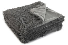 DKD Home Decor Manta de Sofá Gris 130x170 cm 800 GSM