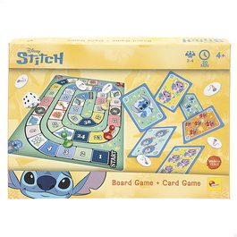 LISCIANI Juego 2 en 1 Stitch Disney para 2-4 Jugadores, Partida de 30 Minutos, Edad +6 Años