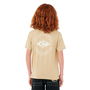 Camiseta de Manga Corta Infantil Rip Curl Stapler Tee Beige M