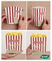 Algon Set de 24 Cubos para Palomitas de Cartón 19.2x17.5 cm