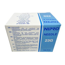 Nipro Agujas 23G 0.6x25 mm Azul 100 Unidades