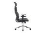 Q-connect Silla de Dirección Aurea Similpiel Negra, Altura Max 1400 mm, Anchura 520 mm, Profundidad 510 mm, Ruedas Premium