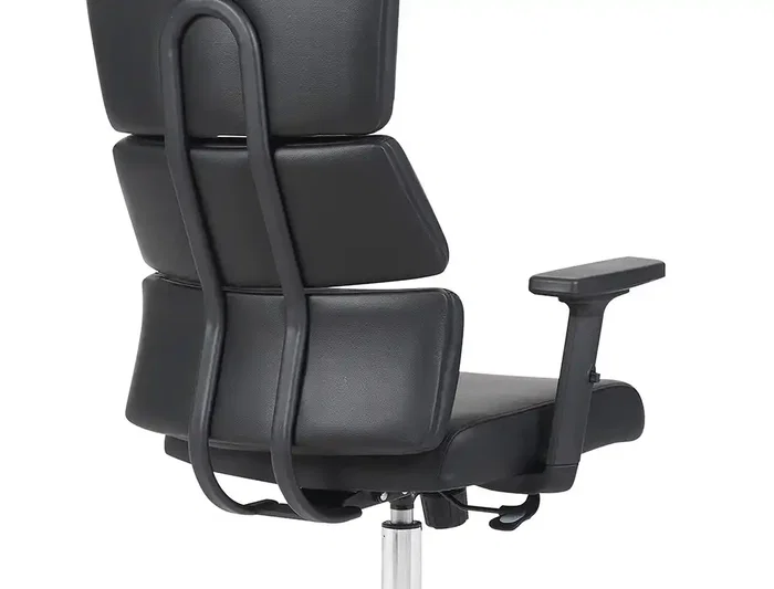 Q-connect Silla de Dirección Aurea Similpiel Negra, Altura Max 1400 mm, Anchura 520 mm, Profundidad 510 mm, Ruedas Premium