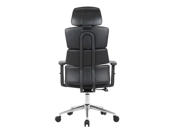 Q-connect Silla de Dirección Aurea Similpiel Negra, Altura Max 1400 mm, Anchura 520 mm, Profundidad 510 mm, Ruedas Premium